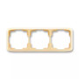 Frame for wiring devices, triple horizontal, multiple variants