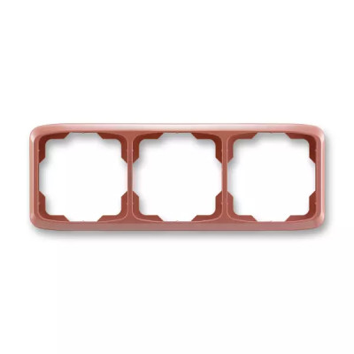 Frame for wiring devices, triple horizontal, multiple variants
