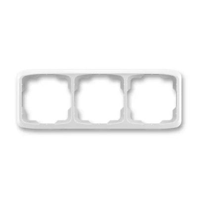 Frame for wiring devices, triple horizontal, multiple variants