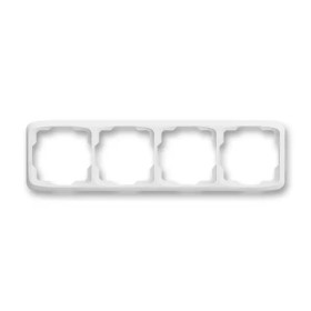 Frame for wiring devices, fourfold horizontal, multiple variants