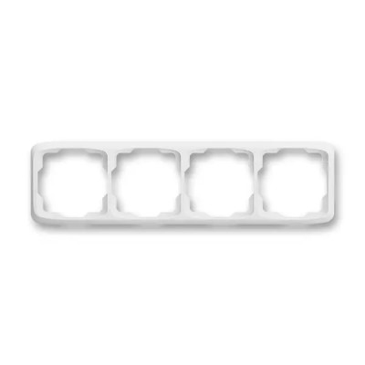 Frame for wiring devices, fourfold horizontal, multiple variants
