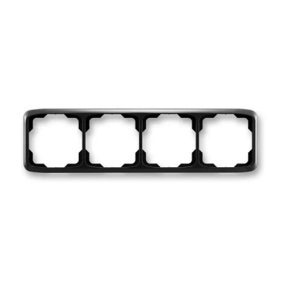 Rám pre elektroinštalačné zariadenia, štvornásobný horizontálny, viacero variantov