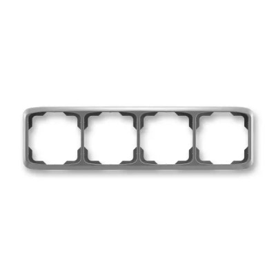 Rám pre elektroinštalačné zariadenia, štvornásobný horizontálny, viacero variantov