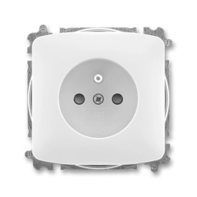 Single socket with safety pin, with integrated shutters, multiple variants