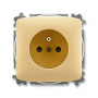 Single socket with safety pin, with integrated shutters, multiple variants