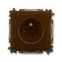 Single socket with safety pin, with integrated shutters, multiple variants