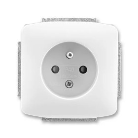 Single socket with protective pin, with screens, multiple variants