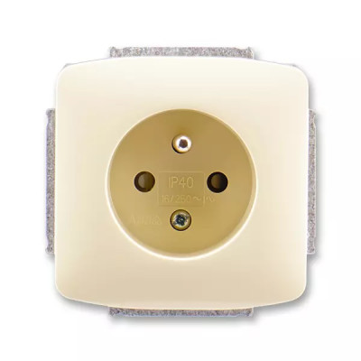 Single socket with protective pin, with screens, multiple variants