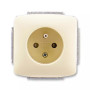 Single socket with protective pin, with screens, multiple variants