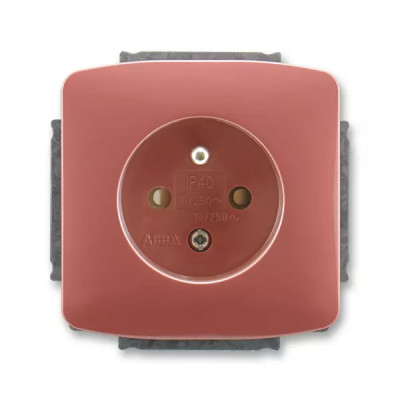 Single socket with protective pin, with screens, multiple variants