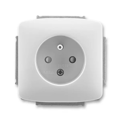Single socket with protective pin, with screens, multiple variants