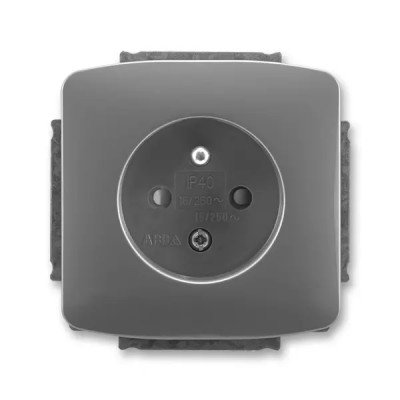 Single socket with protective pin, with screens, multiple variants