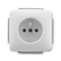 Single socket with protective pin, multiple variants