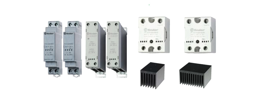 Power electronic relays (SSR).