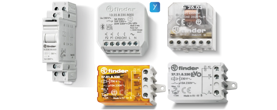 Impulse operated switches (stepper relays)