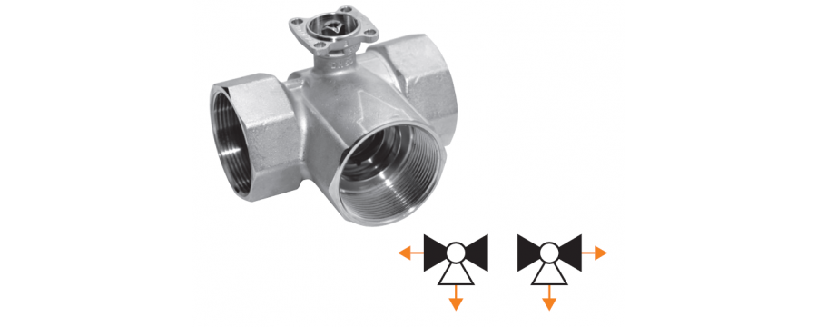 Toggle, internal thread, 3-way, L bore